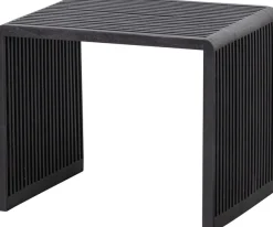 WOOOD Beistelltisch »Willa aus Teakholz, organische Formgebung 50x43,5x40 / 40x38x35 cm« Set, 2 Stk. tlg. 2er-Set, Tragkraft 15 kg, recyceltem Teakholz farbig behandelt