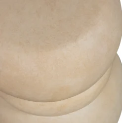 WOOOD Beistelltisch »Yvo aus Fiberclay in Betonoptik, organisch gestapelt 37x35x47 cm« Tragkraft 20 kg, Materialstärke 1 cm, Sitzfläche Ø 33 cm