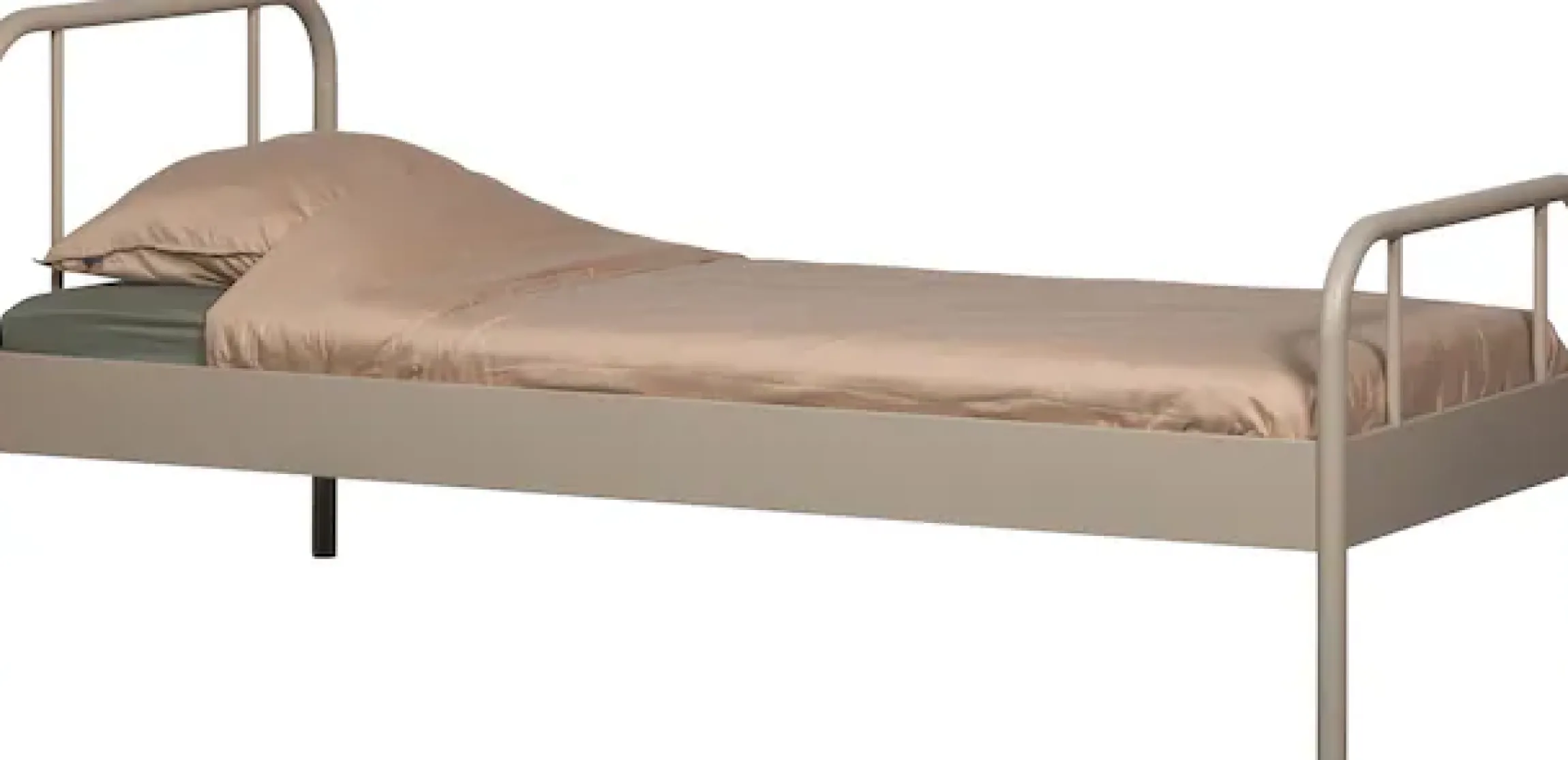 WOOOD Bettgestell »Mata Stahlrahmen pulverbeschichtet, H 90 x B 208 x T 95 cm« Matratzenmaß 90x200 cm, einfach zu montierbar, Pfleiglicht