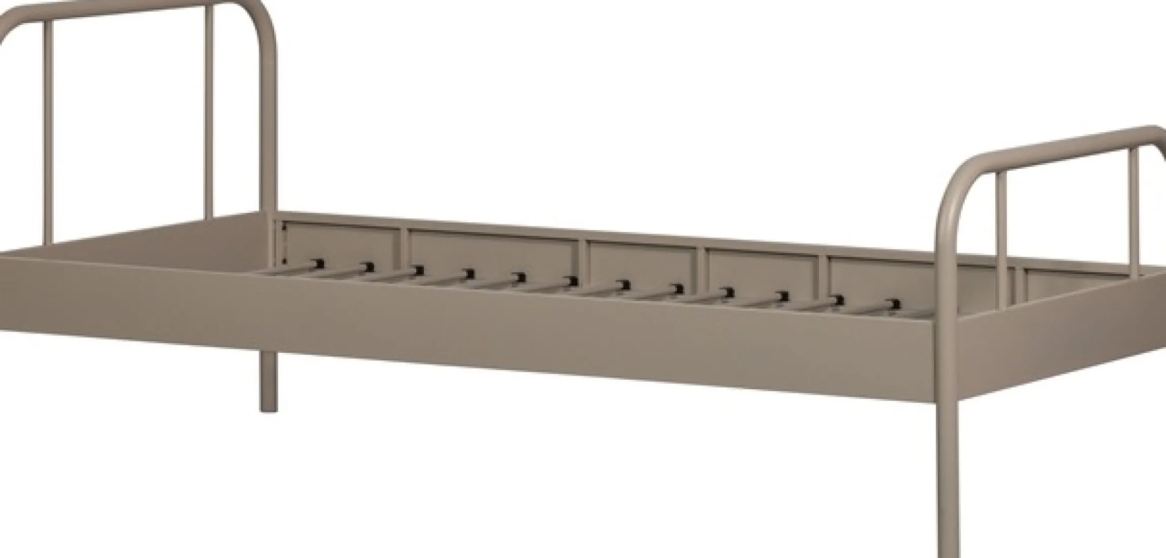 WOOOD Bettgestell »Mata Stahlrahmen pulverbeschichtet, H 90 x B 208 x T 95 cm« Matratzenmaß 90x200 cm, einfach zu montierbar, Pfleiglicht