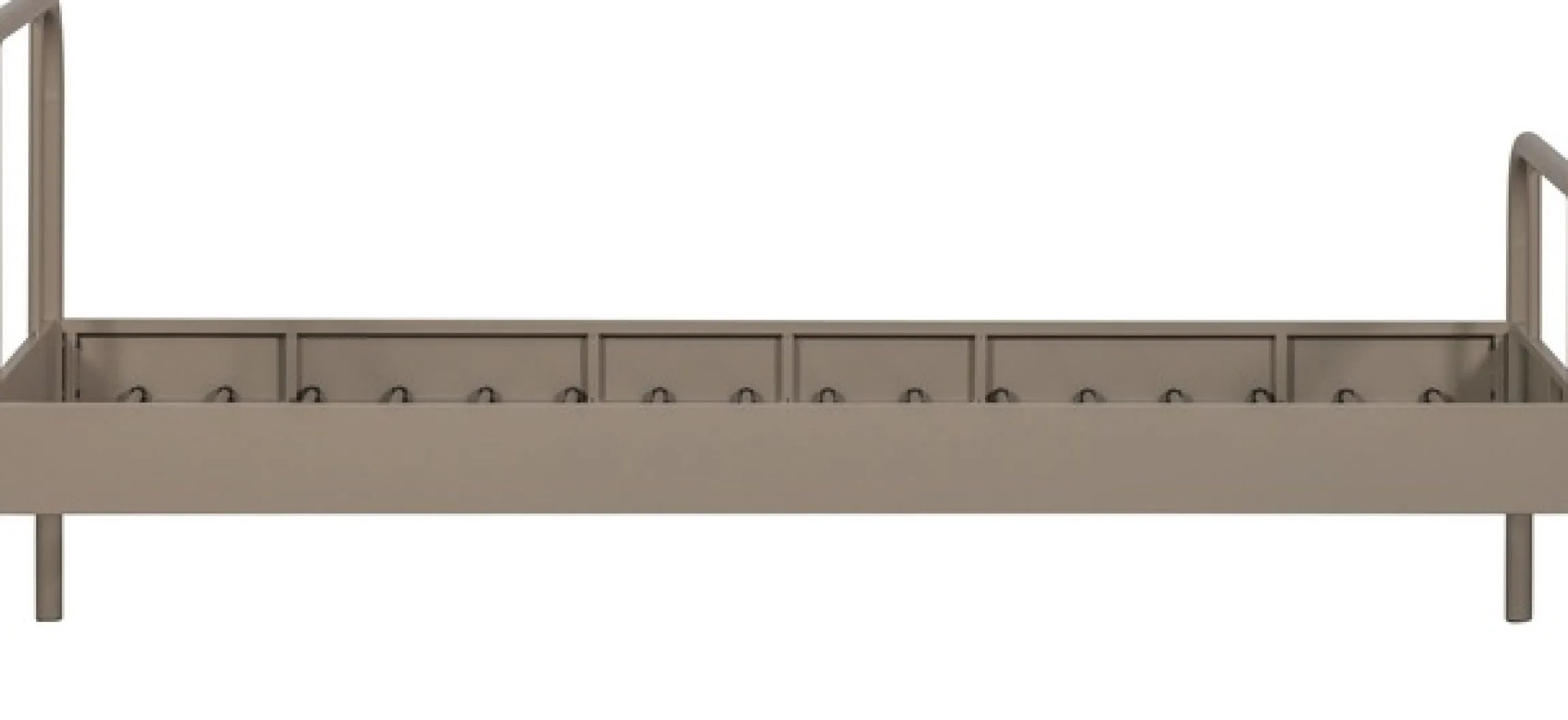 WOOOD Bettgestell »Mata Stahlrahmen pulverbeschichtet, H 90 x B 208 x T 95 cm« Matratzenmaß 90x200 cm, einfach zu montierbar, Pfleiglicht