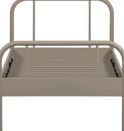 WOOOD Bettgestell »Mata Stahlrahmen pulverbeschichtet, H 90 x B 208 x T 95 cm« Matratzenmaß 90x200 cm, einfach zu montierbar, Pfleiglicht