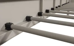 WOOOD Bettgestell »Mata Stahlrahmen pulverbeschichtet, H 90 x B 208 x T 95 cm« Matratzenmaß 90x200 cm, einfach zu montierbar, Pfleiglicht