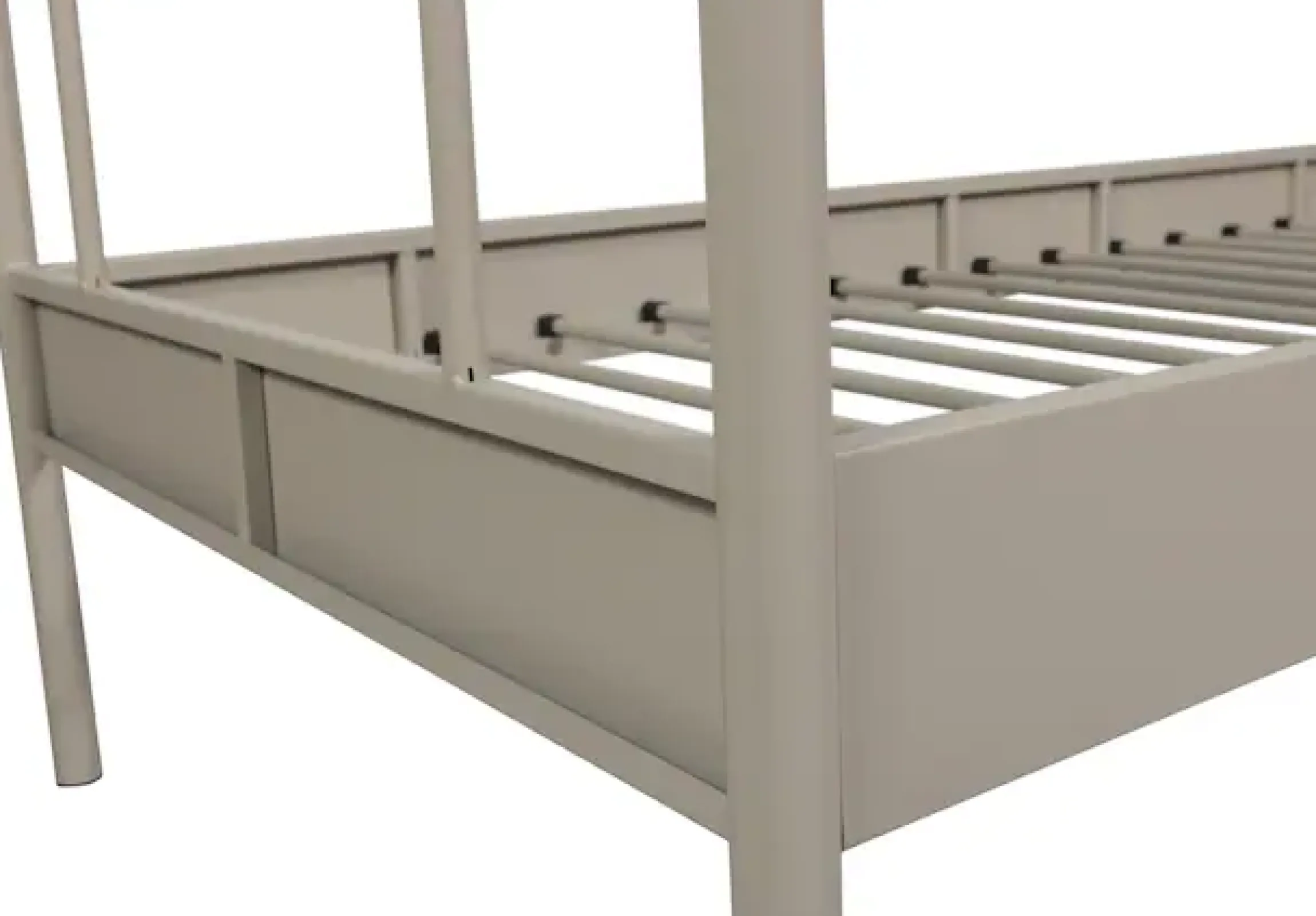WOOOD Bettgestell »Mata Stahlrahmen pulverbeschichtet, H 90 x B 208 x T 95 cm« Matratzenmaß 90x200 cm, einfach zu montierbar, Pfleiglicht