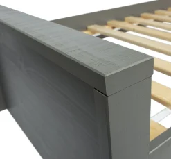 WOOOD Bettgestell »Morris FSC®-Kiefernholz bandsägerauh,H 53 x B 214 x T 95 cm« Matratzenmaß 90x200 cm, einfach zu montierbar, Schublade optional