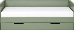 WOOOD Bettgestell »Nikki FSC®-Kiefernholz gebürstet, H 73 x B 208 x D 100 cm« Matratzenmaß 90x200 cm, Schublade optional, mit akzentuierter Maserung