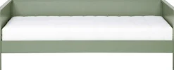 WOOOD Bettgestell »Nikki FSC®-Kiefernholz gebürstet, H 73 x B 208 x D 100 cm« Matratzenmaß 90x200 cm, Schublade optional, mit akzentuierter Maserung
