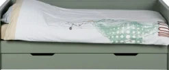 WOOOD Bettgestell »Nikki FSC®-Kiefernholz gebürstet, H 73 x B 208 x D 100 cm« Matratzenmaß 90x200 cm, Schublade optional, mit akzentuierter Maserung