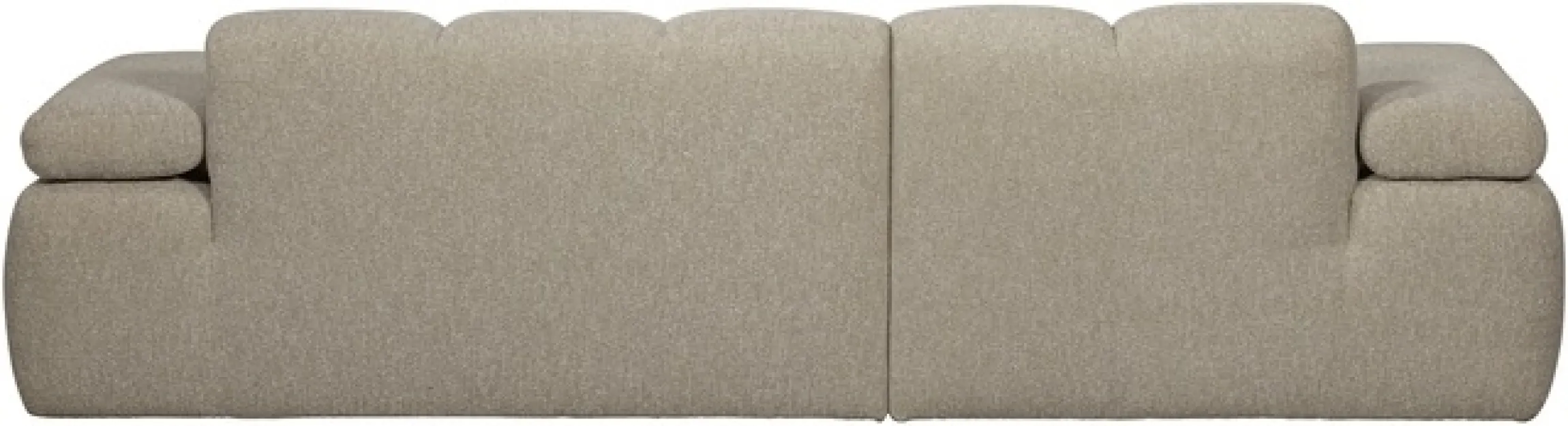 WOOOD Chaiselongue »Mojo Bouclé-Bezug mit verstellbarer Armlehne, H 74 x B 284 x T 160 cm« Tragkraft 360 kg, Maximale Verschleißfestigkeit, Pfleiglicht