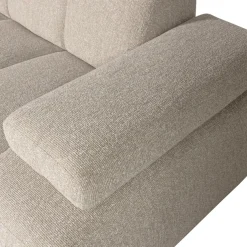 WOOOD Chaiselongue »Mojo Bouclé-Bezug mit verstellbarer Armlehne, H 74 x B 284 x T 160 cm« Tragkraft 360 kg, Maximale Verschleißfestigkeit, Pfleiglicht