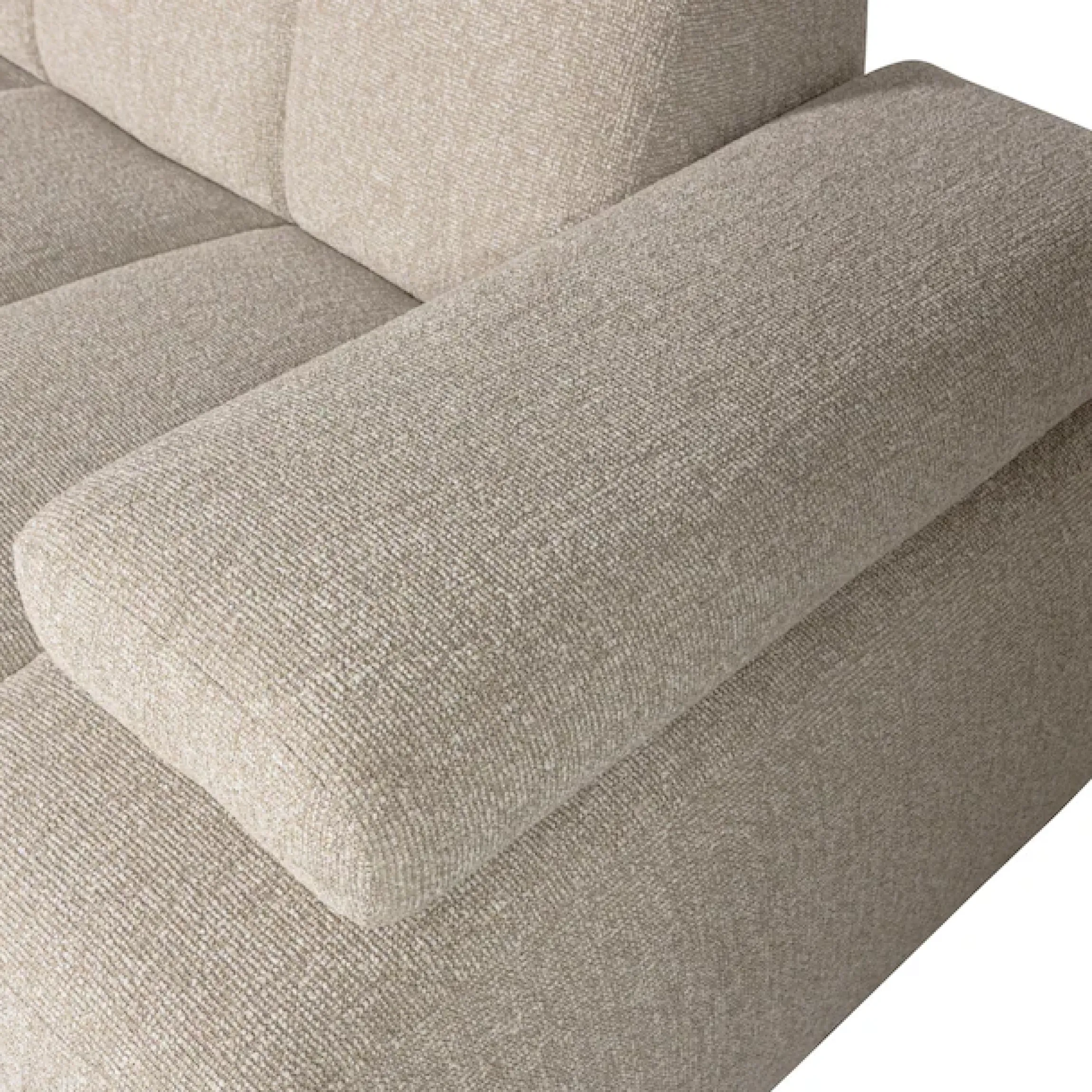 WOOOD Chaiselongue »Mojo Bouclé-Bezug mit verstellbarer Armlehne, H 74 x B 284 x T 160 cm« Tragkraft 360 kg, Maximale Verschleißfestigkeit, Pfleiglicht