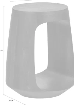 WOOOD Couchtisch »Bayo mit Massivmangoholz und organischer Form B 33 x T 33 x H 45 cm« Tragkraft 45–50 kg, ausschließlich Innenbereich, montiert geliefert