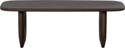 WOOOD Couchtisch »Frequent Mangoholz mit organisches Untergestell H 40 x B 120 x T 60 cm« Tragkraft 60 kg, abgeflachte Tischkanten, einfach zu montierbar