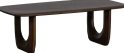 WOOOD Couchtisch »Frequent Mangoholz mit organisches Untergestell H 40 x B 120 x T 60 cm« Tragkraft 60 kg, abgeflachte Tischkanten, einfach zu montierbar