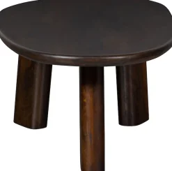 WOOOD Couchtisch »Roundly aus Mangoholz mit organisch geformter Platte 110x60x40 cm« Tragkraft 30 kg, Plattendicke 4 cm, Beine 14 cm breit