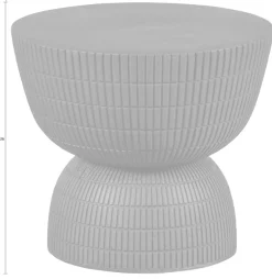 WOOOD Couchtisch »Samson« runde Form, aus Fibreclay, Höhe 44 cm