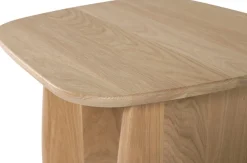 WOOOD Couchtisch »Tablo mit FSC®-Mix Eichenholz und organischer Form B60 x T60 x H40 cm« Transparente Schutzlackierung, Tragkraft 50 kg, kompakte Ausführung