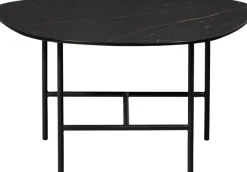 WOOOD Couchtisch »Vajen Porzellan-Marmorlook mit Metallgestell« H 38 x B 70 x T 70 cm, Tragkraft 15 kg, pfleigleicht
