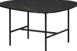 WOOOD Couchtisch »Vajen Porzellan-Marmorlook mit Metallgestell« H 38 x B 70 x T 70 cm, Tragkraft 15 kg, pfleigleicht