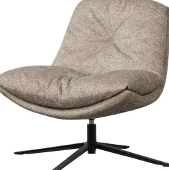 WOOOD Drehsessel »Arve mit Gewebtem Bezug und Drehmechanismus B 82 x T 87 x H 86 cm« Sehr hohe Verschleißfestigkeit, Tragkraft 120 kg, Metallgestell