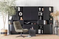 WOOOD Drehsessel »Job mit Teddy-Bezug und Drehmechanismus B 70 x T 85 x H 101 cm« Sehr hohe Verschleißfestigkeit, Tragkraft 140 kg, 360° Drehmechanismus