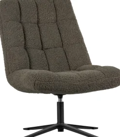 WOOOD Drehsessel »Job mit Teddy-Bezug und Drehmechanismus B 70 x T 85 x H 101 cm« Sehr hohe Verschleißfestigkeit, Tragkraft 140 kg, 360° Drehmechanismus