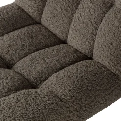 WOOOD Drehsessel »Job mit Teddy-Bezug und Drehmechanismus B 70 x T 85 x H 101 cm« Sehr hohe Verschleißfestigkeit, Tragkraft 140 kg, 360° Drehmechanismus