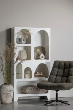 WOOOD Drehsessel »Job mit Teddy-Bezug und Drehmechanismus B 70 x T 85 x H 101 cm« Sehr hohe Verschleißfestigkeit, Tragkraft 140 kg, 360° Drehmechanismus