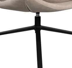 WOOOD Drehsessel »Kube mit Drehmechanismus inkl. Hocker B 74 x T 89 x H 100 cm« Newt-Chenillebezug, Hohe Verschleißfestigkeit, Tragkraft 120 kg