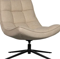 WOOOD Drehsessel »Maudi gewobener-Bezug mit metall Drehgestell H 84 x B 74 x T 86 cm« Tragkraft 100 kg, subtile Farbnuancen, Hohe Verschleißfestigkeit