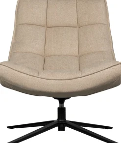 WOOOD Drehsessel »Maudi gewobener-Bezug mit metall Drehgestell H 84 x B 74 x T 86 cm« Tragkraft 100 kg, subtile Farbnuancen, Hohe Verschleißfestigkeit