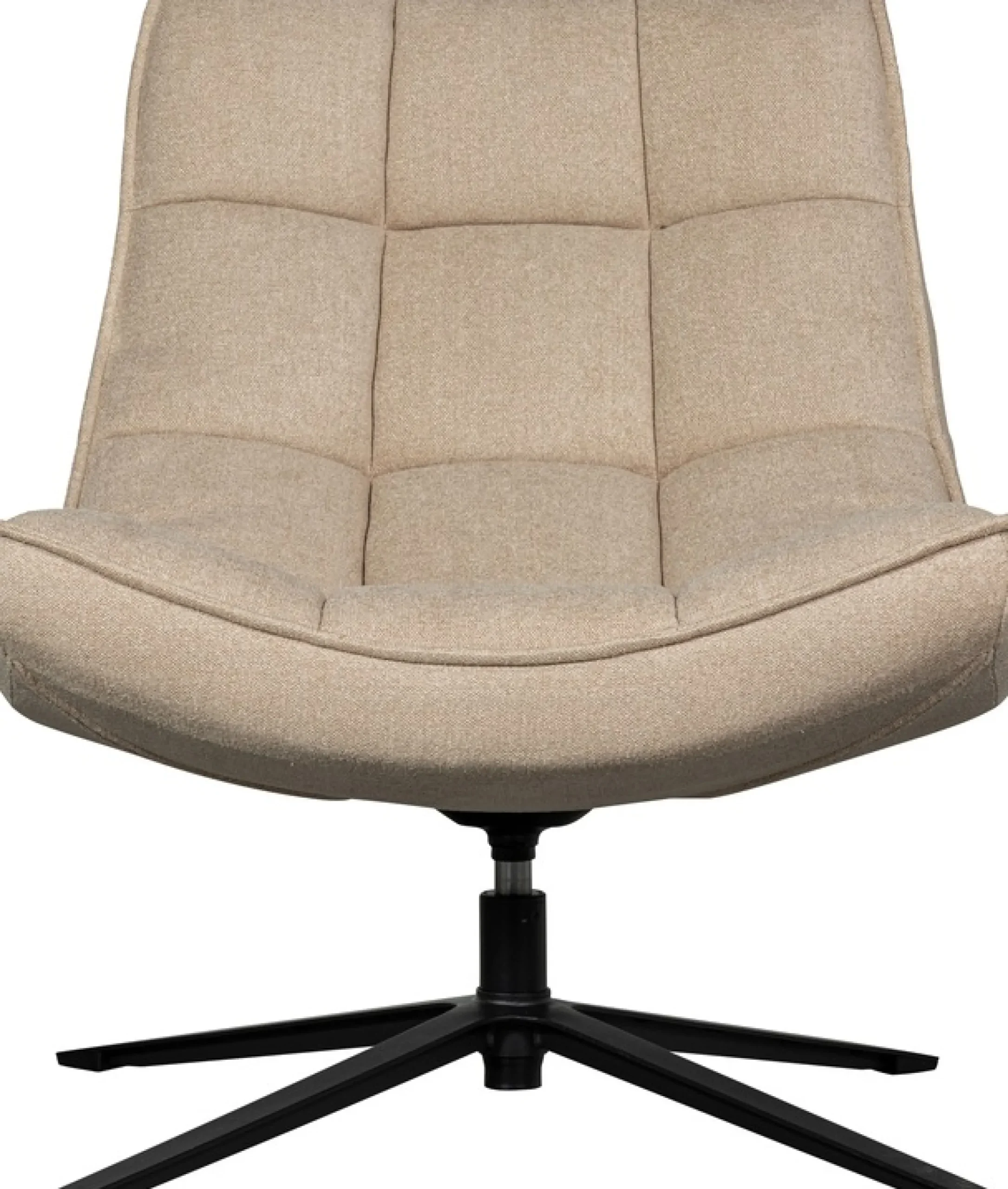 WOOOD Drehsessel »Maudi gewobener-Bezug mit metall Drehgestell H 84 x B 74 x T 86 cm« Tragkraft 100 kg, subtile Farbnuancen, Hohe Verschleißfestigkeit