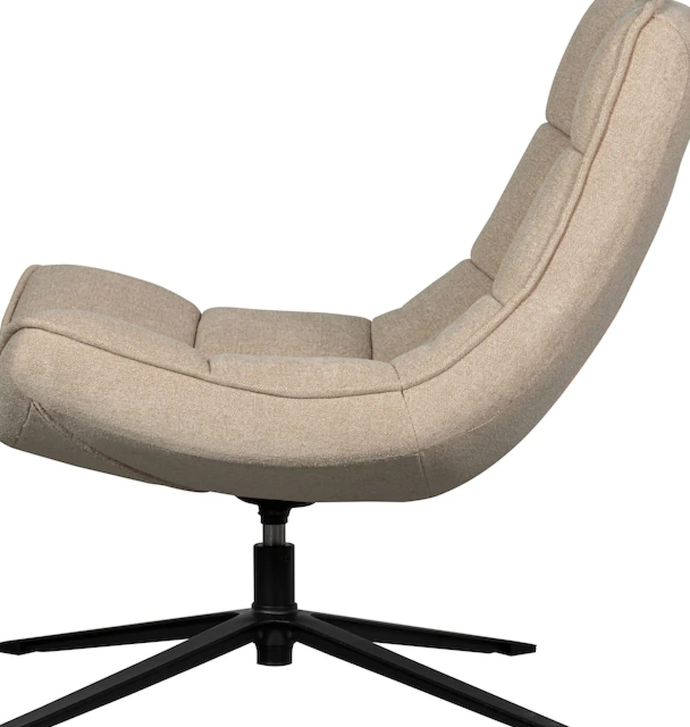 WOOOD Drehsessel »Maudi gewobener-Bezug mit metall Drehgestell H 84 x B 74 x T 86 cm« Tragkraft 100 kg, subtile Farbnuancen, Hohe Verschleißfestigkeit