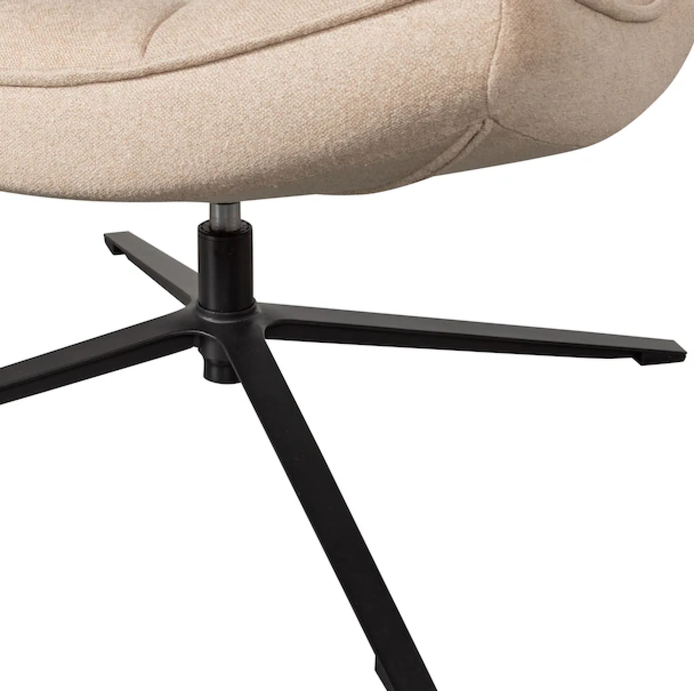 WOOOD Drehsessel »Maudi gewobener-Bezug mit metall Drehgestell H 84 x B 74 x T 86 cm« Tragkraft 100 kg, subtile Farbnuancen, Hohe Verschleißfestigkeit