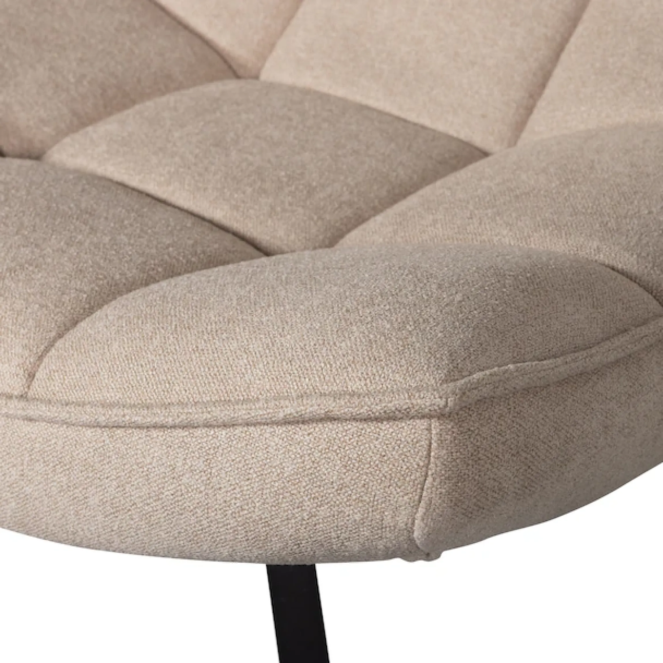 WOOOD Drehsessel »Maudi gewobener-Bezug mit metall Drehgestell H 84 x B 74 x T 86 cm« Tragkraft 100 kg, subtile Farbnuancen, Hohe Verschleißfestigkeit