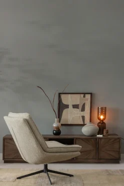 WOOOD Drehsessel »Milaro mit Fling-Melange-Bezug und Drehmechanismus B75 x T94 x H88 cm« Tragkraft 120 kg, Hohe Verschleißfestigkeit, mittlere Sitzhöhe