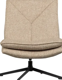 WOOOD Drehsessel »Milaro mit Fling-Melange-Bezug und Drehmechanismus B75 x T94 x H88 cm« Tragkraft 120 kg, Hohe Verschleißfestigkeit, mittlere Sitzhöhe
