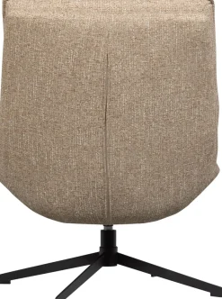 WOOOD Drehsessel »Milaro mit Fling-Melange-Bezug und Drehmechanismus B75 x T94 x H88 cm« Tragkraft 120 kg, Hohe Verschleißfestigkeit, mittlere Sitzhöhe