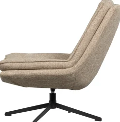WOOOD Drehsessel »Milaro mit Fling-Melange-Bezug und Drehmechanismus B75 x T94 x H88 cm« Tragkraft 120 kg, Hohe Verschleißfestigkeit, mittlere Sitzhöhe