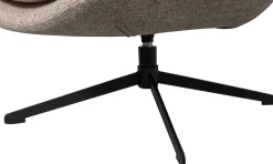 WOOOD Drehsessel »Milaro mit Fling-Melange-Bezug und Drehmechanismus B75 x T94 x H88 cm« Tragkraft 120 kg, Hohe Verschleißfestigkeit, mittlere Sitzhöhe