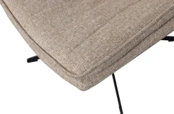 WOOOD Drehsessel »Milaro mit Fling-Melange-Bezug und Drehmechanismus B75 x T94 x H88 cm« Tragkraft 120 kg, Hohe Verschleißfestigkeit, mittlere Sitzhöhe