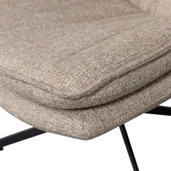 WOOOD Drehsessel »Milaro mit Fling-Melange-Bezug und Drehmechanismus B75 x T94 x H88 cm« Tragkraft 120 kg, Hohe Verschleißfestigkeit, mittlere Sitzhöhe