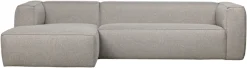 WOOOD Ecksofa »Bean Mischgewebe wasserabweisend mit Kissen H 73 x B 305 x T 175/96 cm« Links, Tragkraft 100 kg pro Sitzplatz, Gute Verschleißfestigkeit