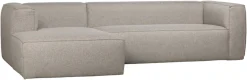 WOOOD Ecksofa »Bean Mischgewebe wasserabweisend mit Kissen H 73 x B 305 x T 175/96 cm« Links, Tragkraft 100 kg pro Sitzplatz, Gute Verschleißfestigkeit
