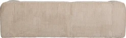 WOOOD Ecksofa »Bean Ripsbezug vollständig bezogen, H 73 x B 254 x T 175 cm« Links, Tragkraft 100 kg pro Sitzplatz, Gute Verschleißfestigkeit