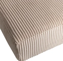 WOOOD Ecksofa »Bean Ripsbezug vollständig bezogen, H 73 x B 254 x T 175 cm« Links, Tragkraft 100 kg pro Sitzplatz, Gute Verschleißfestigkeit