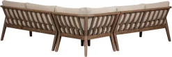 WOOOD Ecksofa »Biam Akazienholz mit Kissen und Eckaufbau H 67 x B 227 x T 227 cm« Tragkraft 500 kg, natürliche Holzöle für Wasserabweisung, pfleigleicht