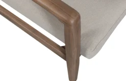 WOOOD Ecksofa »Biam Akazienholz mit Kissen und Eckaufbau H 67 x B 227 x T 227 cm« Tragkraft 500 kg, natürliche Holzöle für Wasserabweisung, pfleigleicht