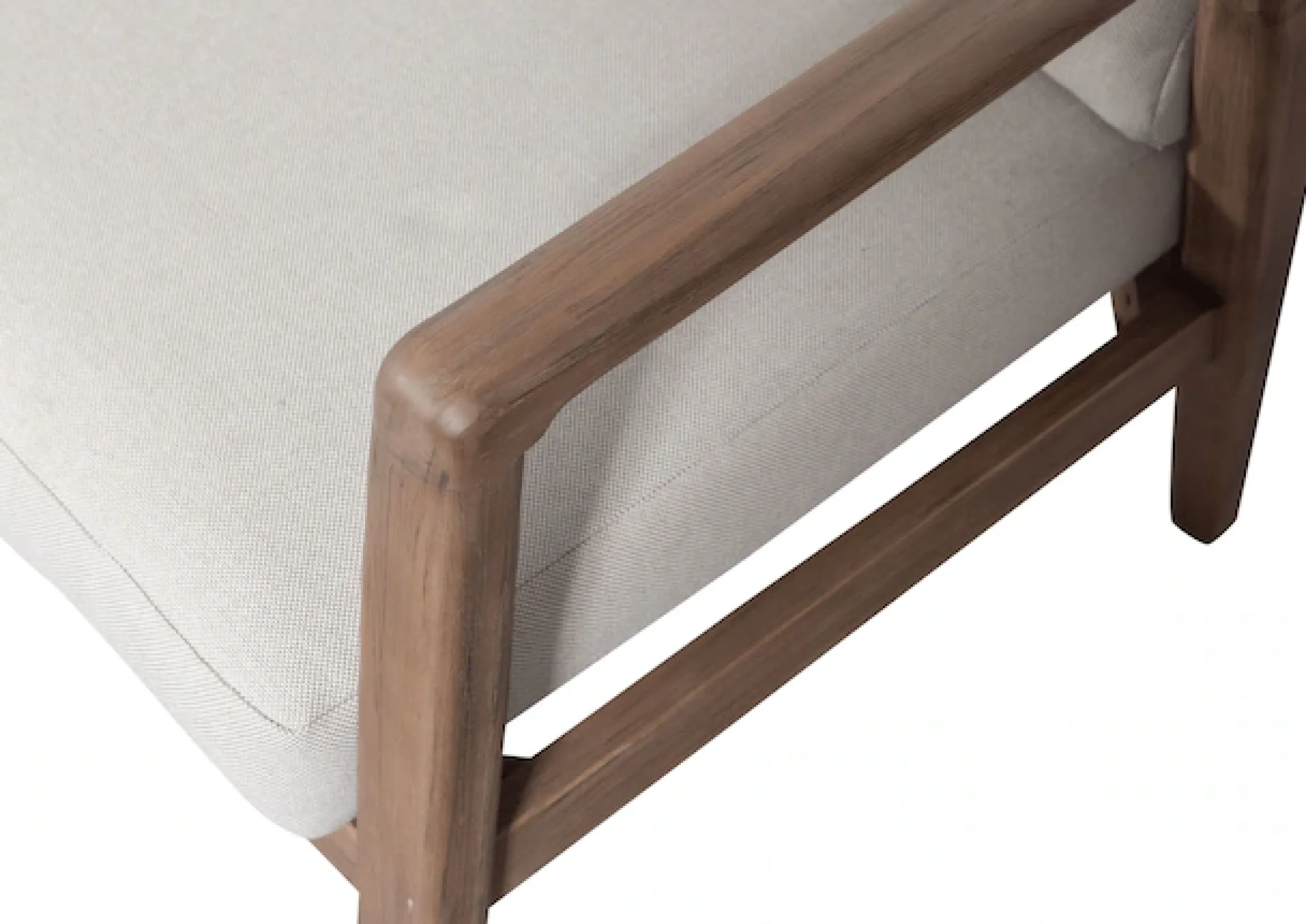 WOOOD Ecksofa »Biam Akazienholz mit Kissen und Eckaufbau H 67 x B 227 x T 227 cm« Tragkraft 500 kg, natürliche Holzöle für Wasserabweisung, pfleigleicht