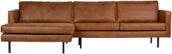 WOOOD Ecksofa »Rodeo Recycling-Lederfaser-Verbundstoff,H 85 x B 300 x T 155/86 cm« Metallbeine, Tragkraft 250 kg, Gute Verschleißfestigkeit, pfleigleicht